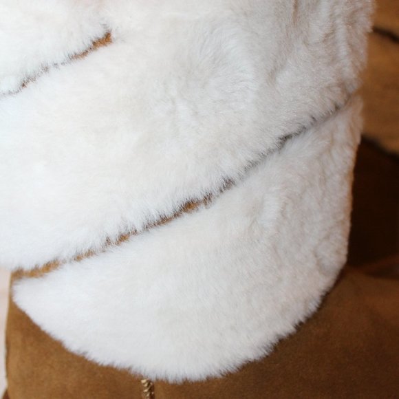 NEW UGG KOOLABURRA WOMEN'S SUEDE FUR LINED CLASSIC SHORT BOOTS - Picture 4 of 8